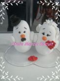 Topo de bolo casal de Pombos