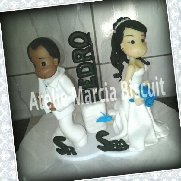 Topo de bolo Casamento